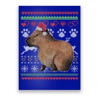 Capybara Santacool Giftclaus Ugly Christmas Sweater Holiday Lover Gift Poster