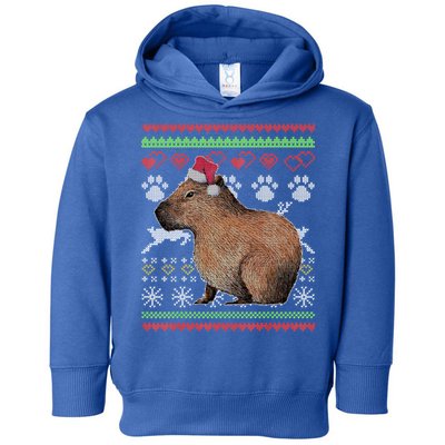 Capybara Santacool Giftclaus Ugly Christmas Sweater Holiday Lover Gift Toddler Hoodie