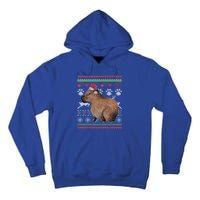 Capybara Santacool Giftclaus Ugly Christmas Sweater Holiday Lover Gift Tall Hoodie