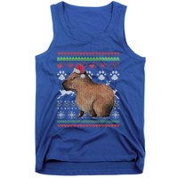 Capybara Santacool Giftclaus Ugly Christmas Sweater Holiday Lover Gift Tank Top