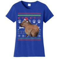 Capybara Santacool Giftclaus Ugly Christmas Sweater Holiday Lover Gift Women's T-Shirt