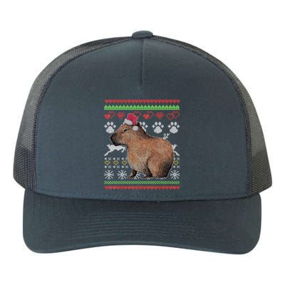 Capybara Santacool Giftclaus Ugly Christmas Sweater Holiday Lover Gift Yupoong Adult 5-Panel Trucker Hat