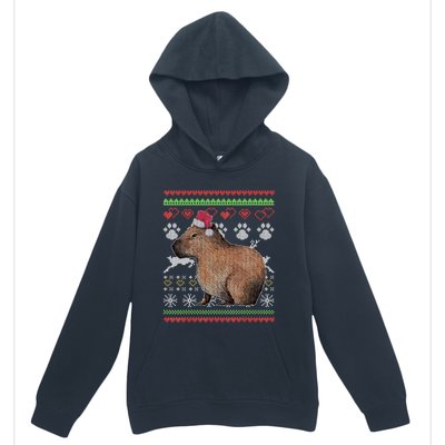 Capybara Santacool Giftclaus Ugly Christmas Sweater Holiday Lover Gift Urban Pullover Hoodie