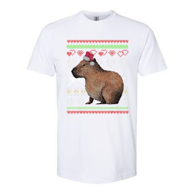 Capybara Santacool Giftclaus Ugly Christmas Sweater Holiday Lover Gift Softstyle CVC T-Shirt