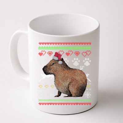 Capybara Santacool Giftclaus Ugly Christmas Sweater Holiday Lover Gift Coffee Mug