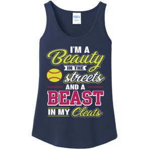 Cute Softball Gift For Softball Players Ladies Essential Tank