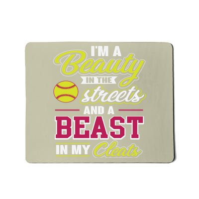 Cute Softball Gift For Softball Players Mousepad