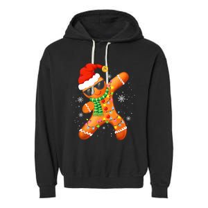 Christmas Shirts Gingerbread Xmas Lights Garment-Dyed Fleece Hoodie