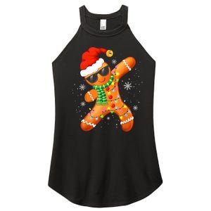 Christmas Shirts Gingerbread Xmas Lights Women's Perfect Tri Rocker Tank