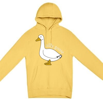 Cute Silly Goose Ugly Xmas Funny Goose Trendy Premium Pullover Hoodie