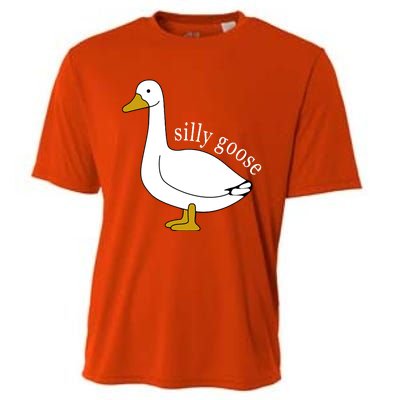 Cute Silly Goose Ugly Xmas Funny Goose Trendy Cooling Performance Crew T-Shirt