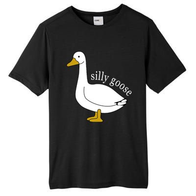 Cute Silly Goose Ugly Xmas Funny Goose Trendy Tall Fusion ChromaSoft Performance T-Shirt