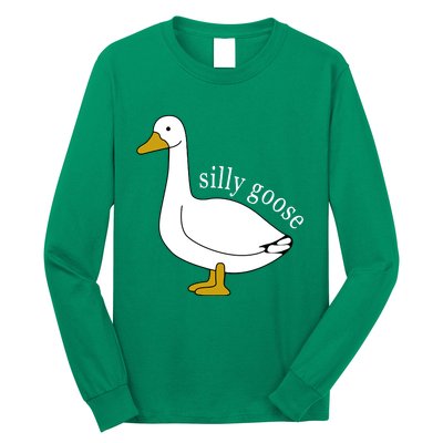 Cute Silly Goose Ugly Xmas Funny Goose Trendy Long Sleeve Shirt