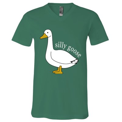 Cute Silly Goose Ugly Xmas Funny Goose Trendy V-Neck T-Shirt