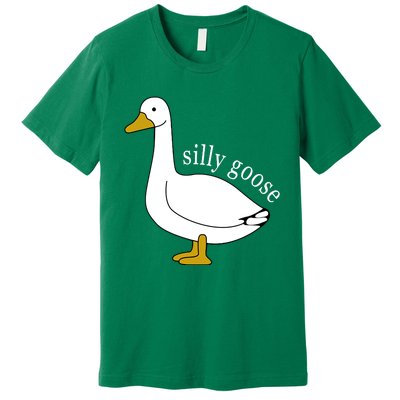 Cute Silly Goose Ugly Xmas Funny Goose Trendy Premium T-Shirt