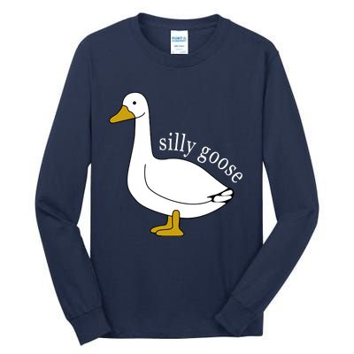 Cute Silly Goose Ugly Xmas Funny Goose Trendy Tall Long Sleeve T-Shirt