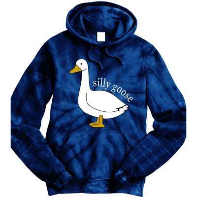 Cute Silly Goose Ugly Xmas Funny Goose Trendy Tie Dye Hoodie