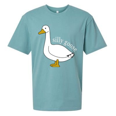 Cute Silly Goose Ugly Xmas Funny Goose Trendy Sueded Cloud Jersey T-Shirt