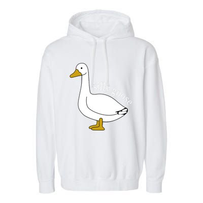 Cute Silly Goose Ugly Xmas Funny Goose Trendy Garment-Dyed Fleece Hoodie