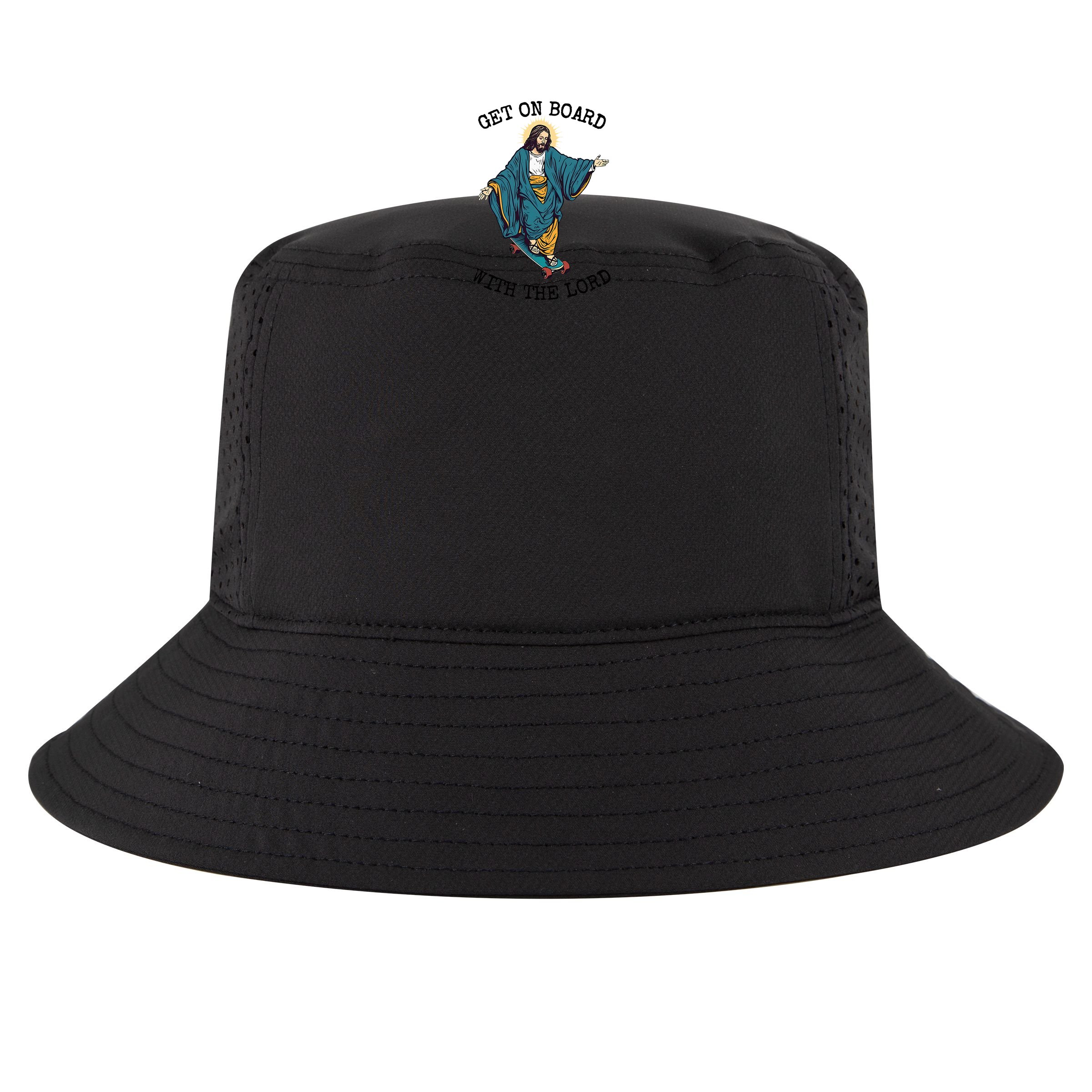 Christ Skateboarding Get On Board With The Lord Jesus Skate Bucket Hat