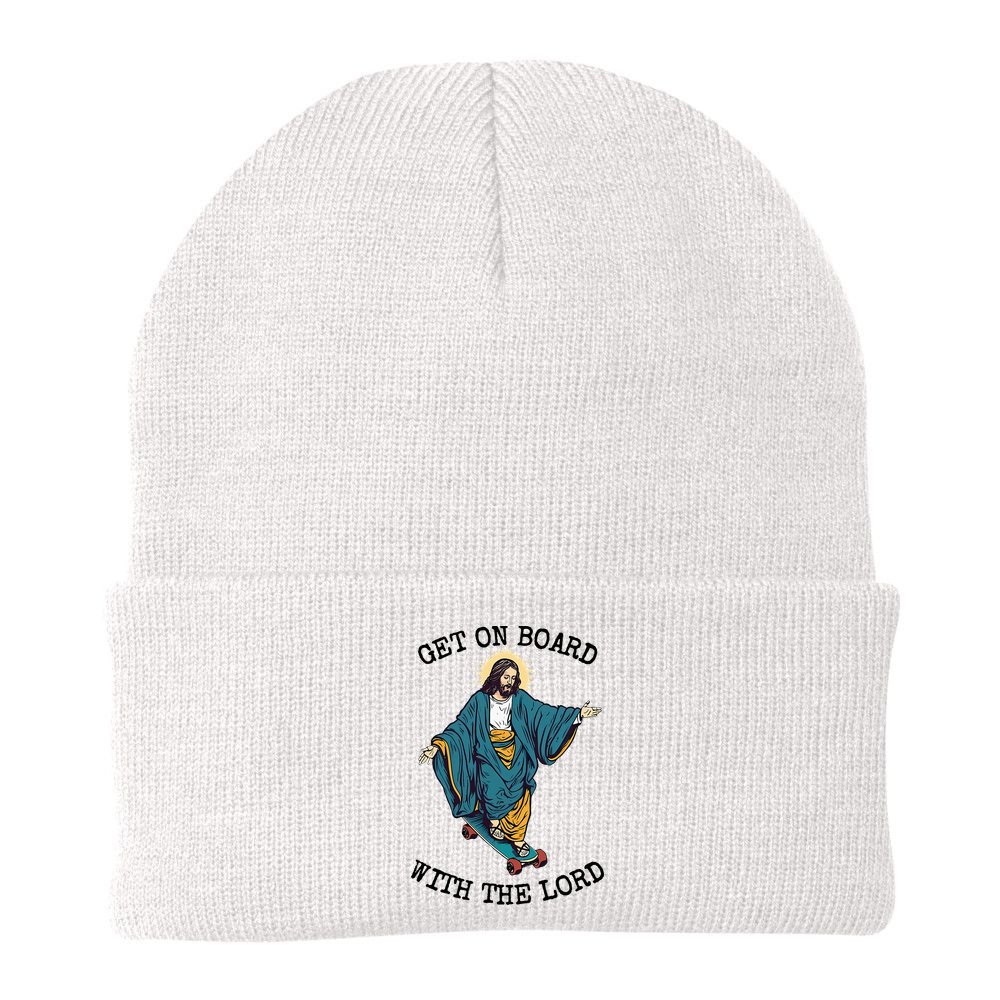 Christ Skateboarding Get On Board With The Lord Jesus Skate Beanie