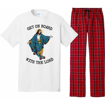 Christ Skateboarding Get On Board With The Lord Jesus Skate Pajama Set