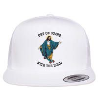 Christ Skateboarding Get On Board With The Lord Jesus Skate Flat Bill Trucker Hat