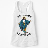 Christ Skateboarding Get On Board With The Lord Jesus Skate Womens Tank Top