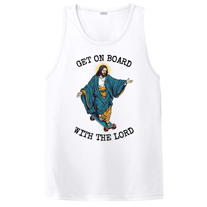 Christ Skateboarding Get On Board With The Lord Jesus Skate PosiCharge Competitor Tank