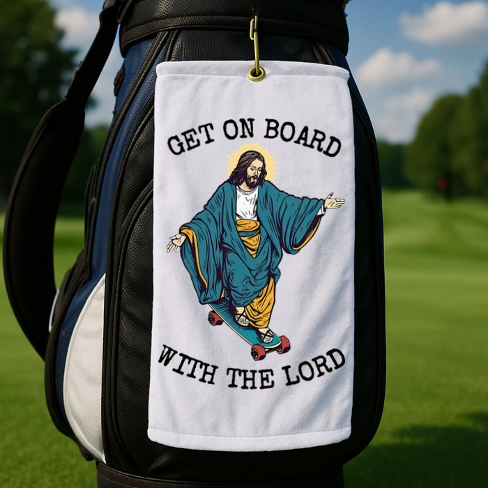 Christ Skateboarding Get On Board With The Lord Jesus Skate Golf Towel