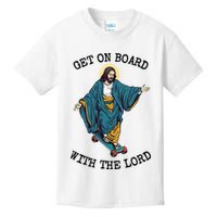 Christ Skateboarding Get On Board With The Lord Jesus Skate Kids T-Shirt