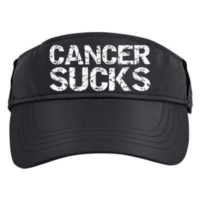 Cancer Sucks Gift Hooded Cancer Adult Drive Performance Visor