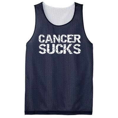 Cancer Sucks Gift Hooded Cancer Mesh Reversible Basketball Jersey Tank