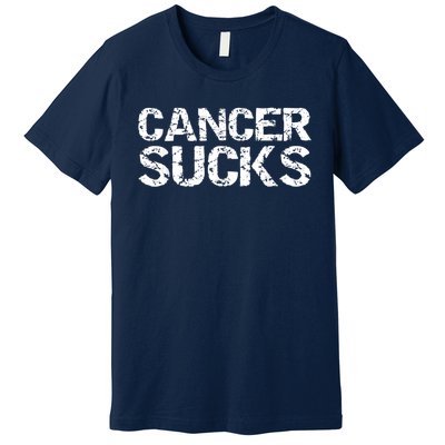 Cancer Sucks Gift Hooded Cancer Premium T-Shirt