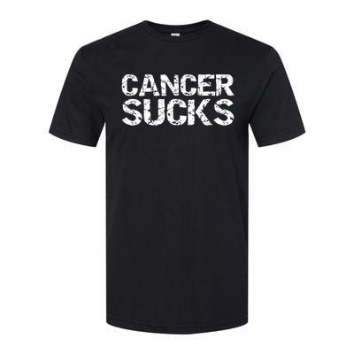 Cancer Sucks Gift Hooded Cancer Softstyle CVC T-Shirt