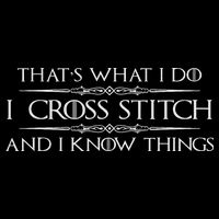 Cross Stitching Gifts I Cross Stitch & I Know Things Funny 16 in Basic Backpack