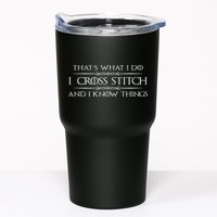 Cross Stitching Gifts I Cross Stitch & I Know Things Funny Tumbler