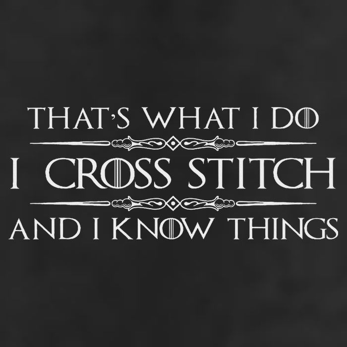 Cross Stitching Gifts I Cross Stitch & I Know Things Funny 25L Jumbo Tote