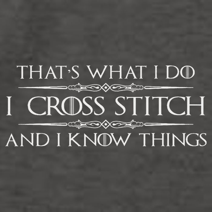 Cross Stitching Gifts I Cross Stitch & I Know Things Funny Vector Backpack