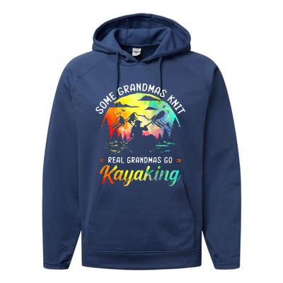 Classic Somes Grandmas Knit Real Grandmas Performance Fleece Hoodie