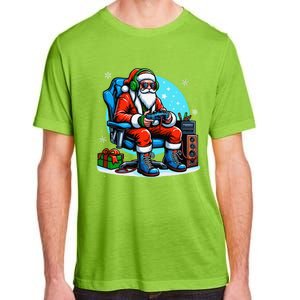 Christmas Santa Gamer Xmas Funny Video Gaming Christmas Adult ChromaSoft Performance T-Shirt