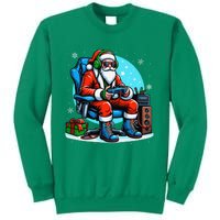 Christmas Santa Gamer Xmas Funny Video Gaming Christmas Sweatshirt