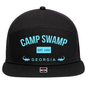 Camp Swamp Georgia Est 1992 – Camp Swamp Merch 7 Panel Mesh Trucker Snapback Hat