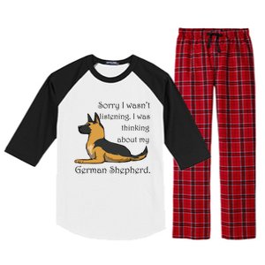 Cute Saying Ger Shepherd Owner Gift Raglan Sleeve Pajama Set