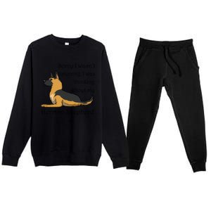 Cute Saying Ger Shepherd Owner Gift Premium Crewneck Sweatsuit Set