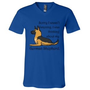 Cute Saying Ger Shepherd Owner Gift V-Neck T-Shirt