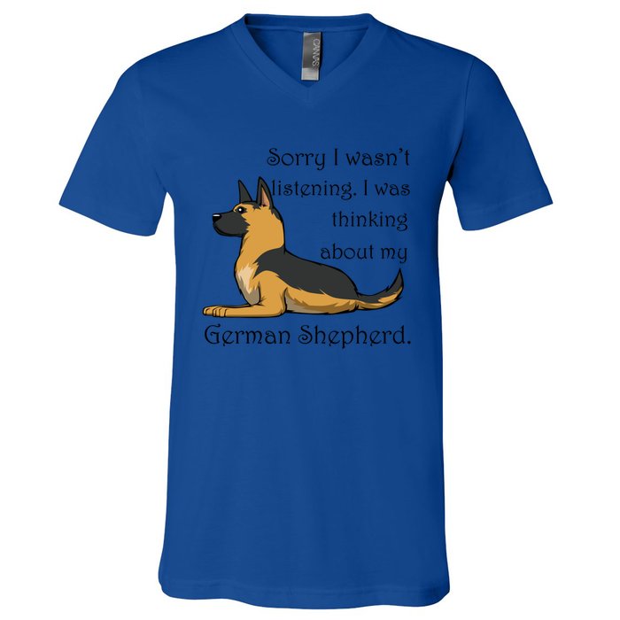 Cute Saying Ger Shepherd Owner Gift V-Neck T-Shirt