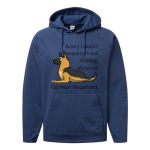 Cute Saying Ger Shepherd Owner Gift Performance Fleece Hoodie