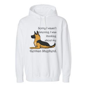 Cute Saying Ger Shepherd Owner Gift Garment-Dyed Fleece Hoodie