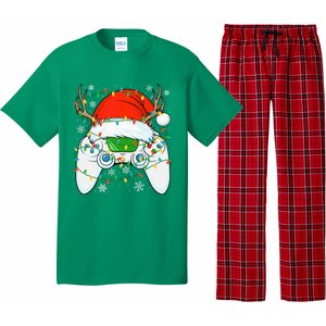 Christmas Santa Gamer Xmas Funny Video Gaming Christmas Pajama Set